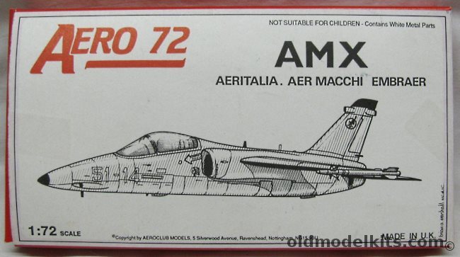 Aeroclub 1/72 AMX Aeritalia / Aer Macchi / Embraer plastic model kit